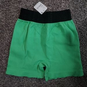 Free People green m/l shorts